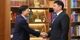 몽골 대통령, 몽골숲 조성에 대한 감사메시지 전달