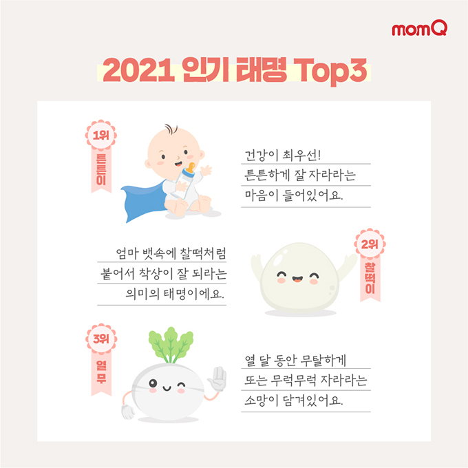 2021 인기태명 TOP3